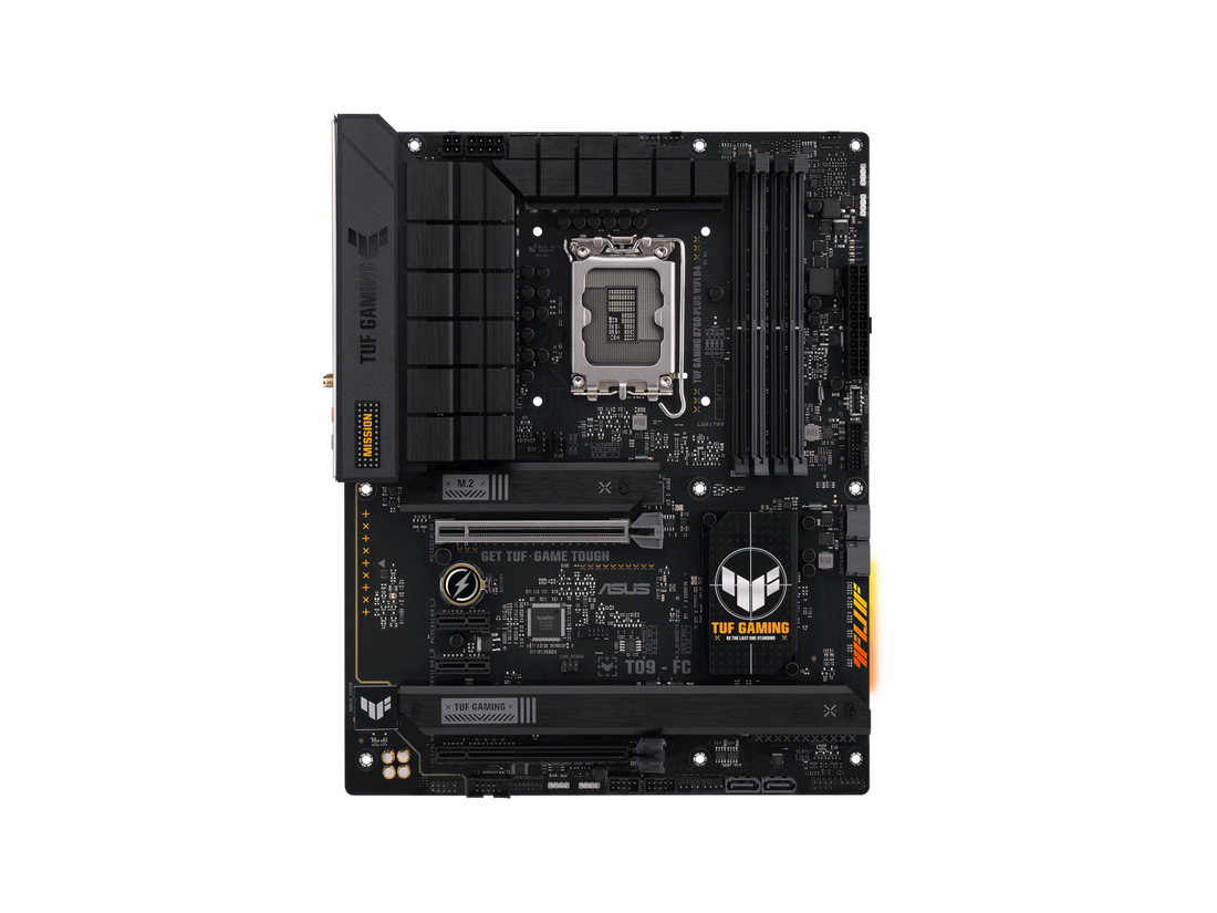 ASUS TUF GAMING B760-PLUS WIFI D4 Intel B760 (13th and 12th Gen) LGA 1700 ATX motherboard with PCIe 5.0, three PCIe 4.0 M.2 slots, DDR4, Realtek 2.5Gb Ethernet, DisplayPort, HDMI, SATA 6 Gbps, USB 3.2 Gen 2x2 Type-C