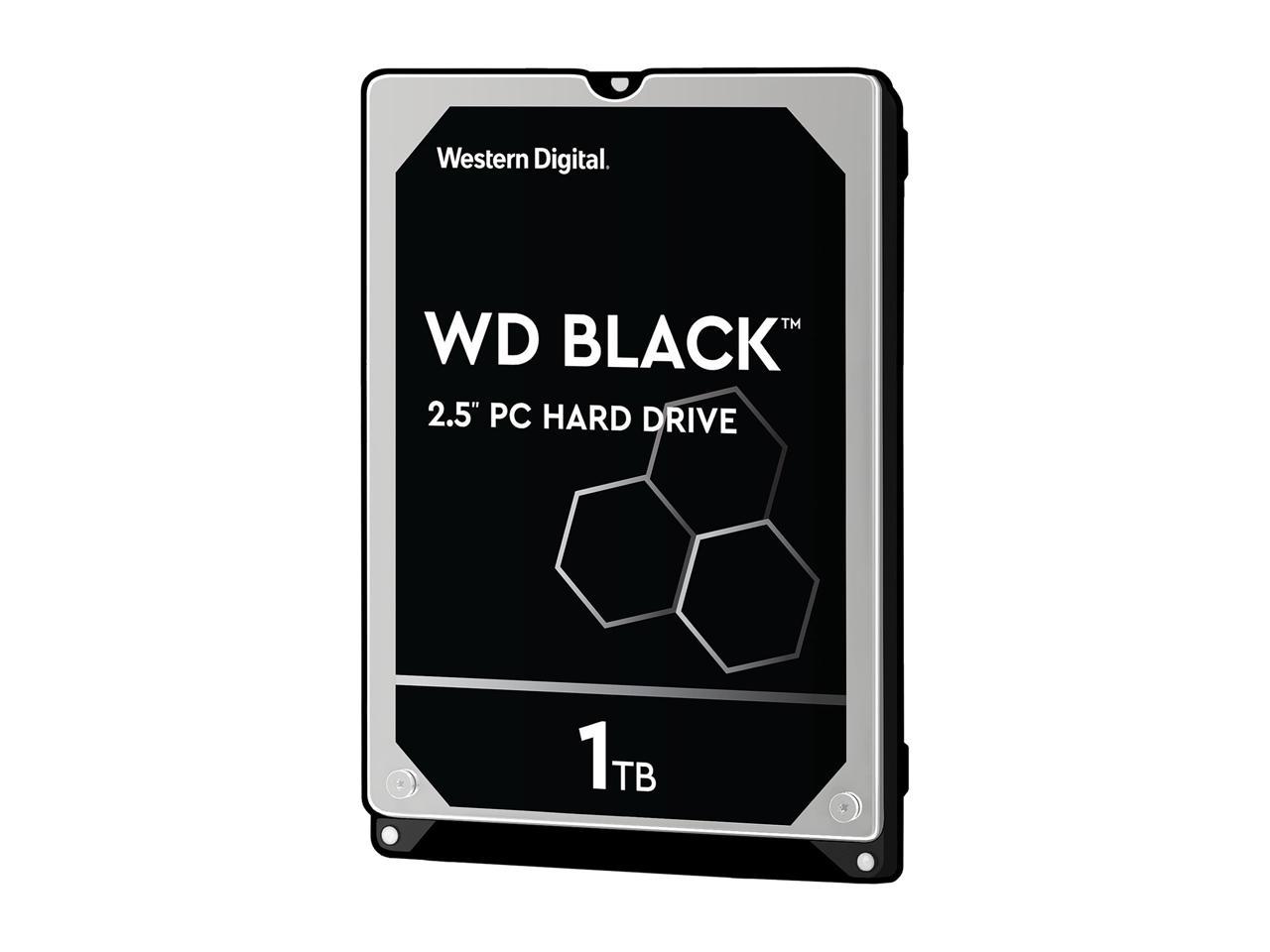 WD Black 1TB Hard Drive - 7200 RPM SATA 6Gb/s 64MB Cache 2.5 Inch - WD10SPSX