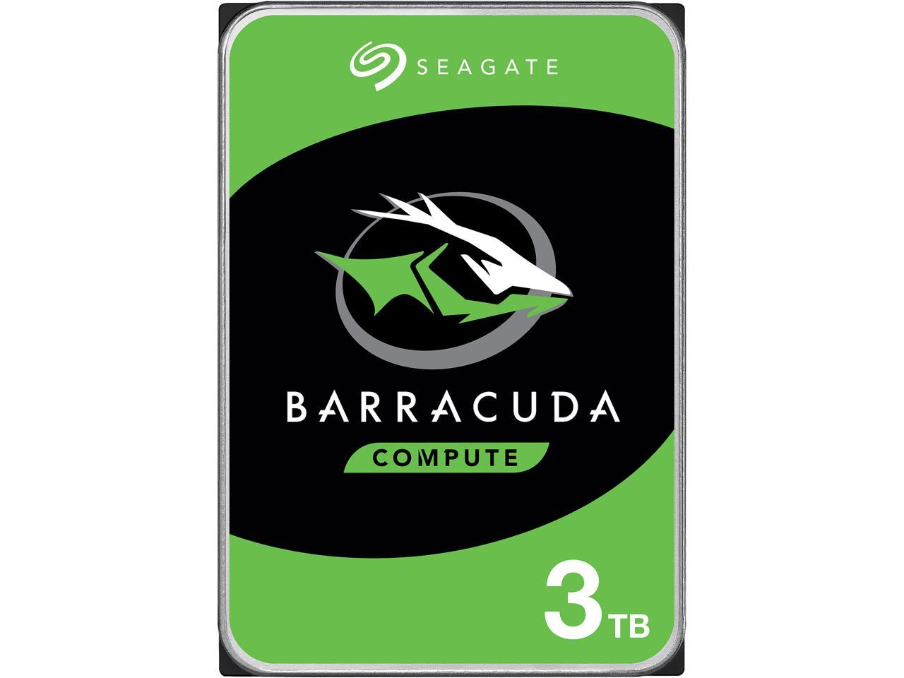 Seagate BarraCuda ST3000DM008 3TB 7200 RPM 64MB Cache SATA 6.0Gb/s 3.5" Hard Drive Bare Drive
