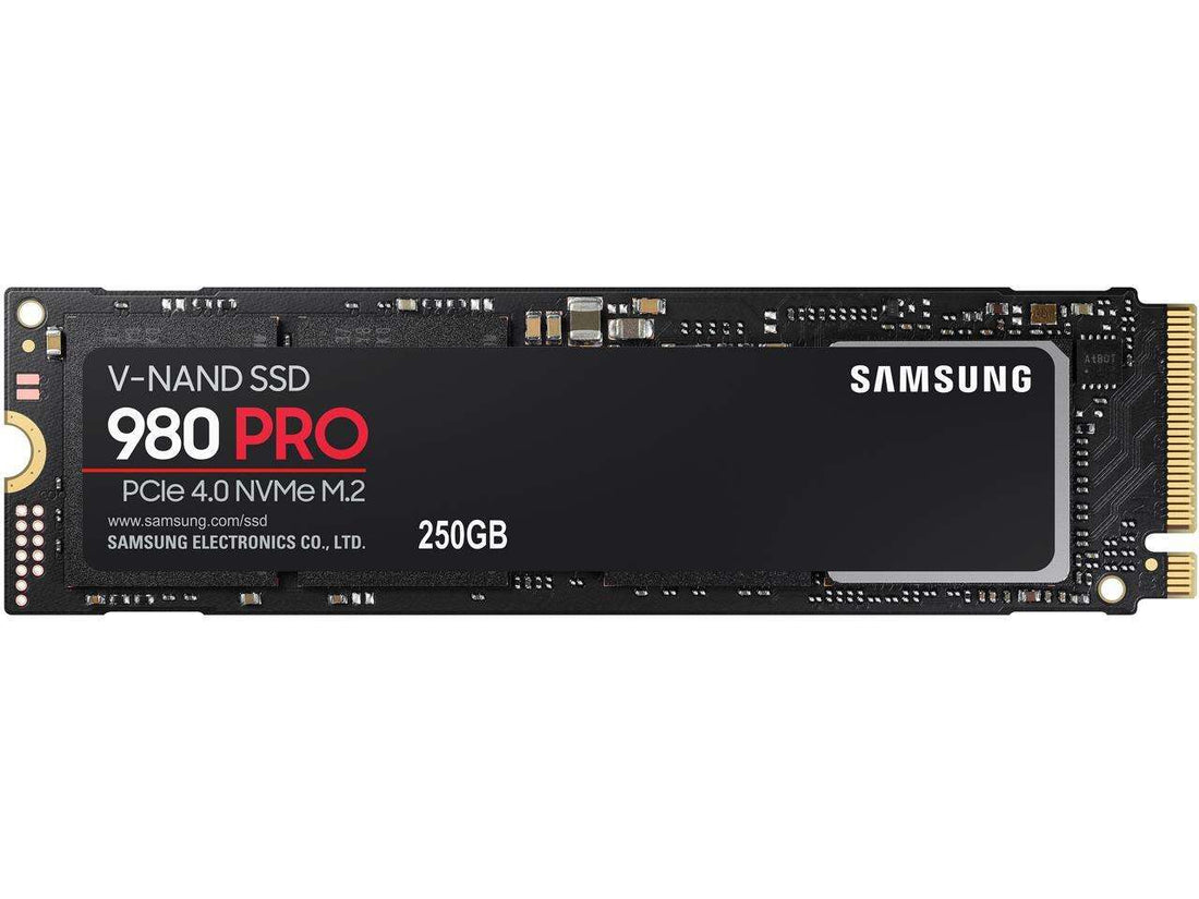 SAMSUNG 980 PRO M.2 2280 250GB PCI-Express Gen 4.0 x4, NVMe 1.3c Samsung V-NAND Internal Solid State Drive (SSD) MZ-V8P250B/AM