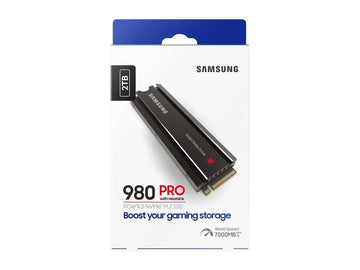 SAMSUNG 980 PRO Heatsink M.2 2280 2TB PCI-Express 4.0 x4 V6 (12xL) V-NAND 3bit MLC Internal Solid State Drive (SSD) MZ-V8P2T0CW. A Perfect Fits for PS5/PC
