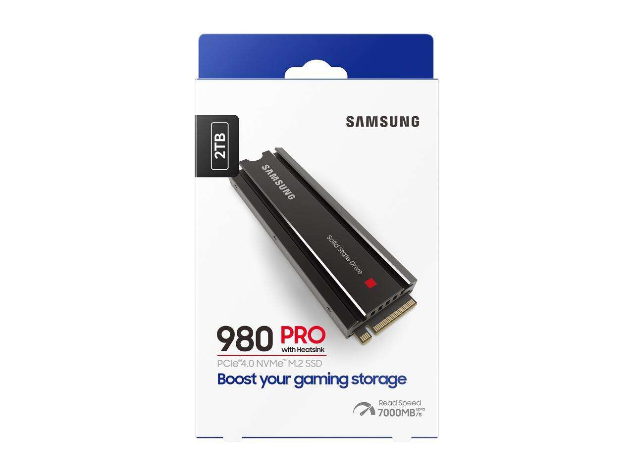 SAMSUNG 980 PRO Heatsink M.2 2280 1TB PCI-Express 4.0 x4 V6(12xL) V-NAND 3bit MLC Internal Solid State Drive (SSD) MZ-V8P1T0CW. A Perfect Fits for PS5/PC