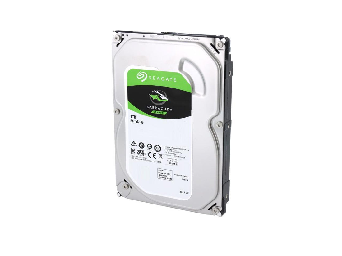 Seagate BarraCuda ST1000DM010 1TB 7200 RPM 64MB Cache SATA 6.0Gb/s 3.5" Hard Drive Bare Drive