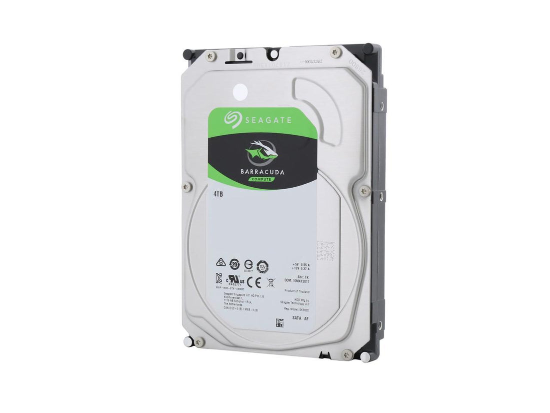 Seagate BarraCuda ST4000DM004 4TB 5400 RPM 256MB Cache SATA 6.0Gb/s 3.5" Hard Drives Bare Drive