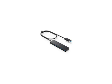 Anker 4-Port USB 3.0 Hub, Ultra-Slim Data USB Hub with 2 ft Extended Cable [Charging Not Supported], for MacBook, Mac Pro, Mac mini, iMac, Surface Pro, XPS, PC, Flash Drive, Mobile HDD